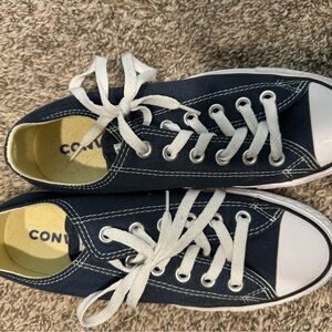 Converse Blue and White Sneakers Classic Low-Top Design